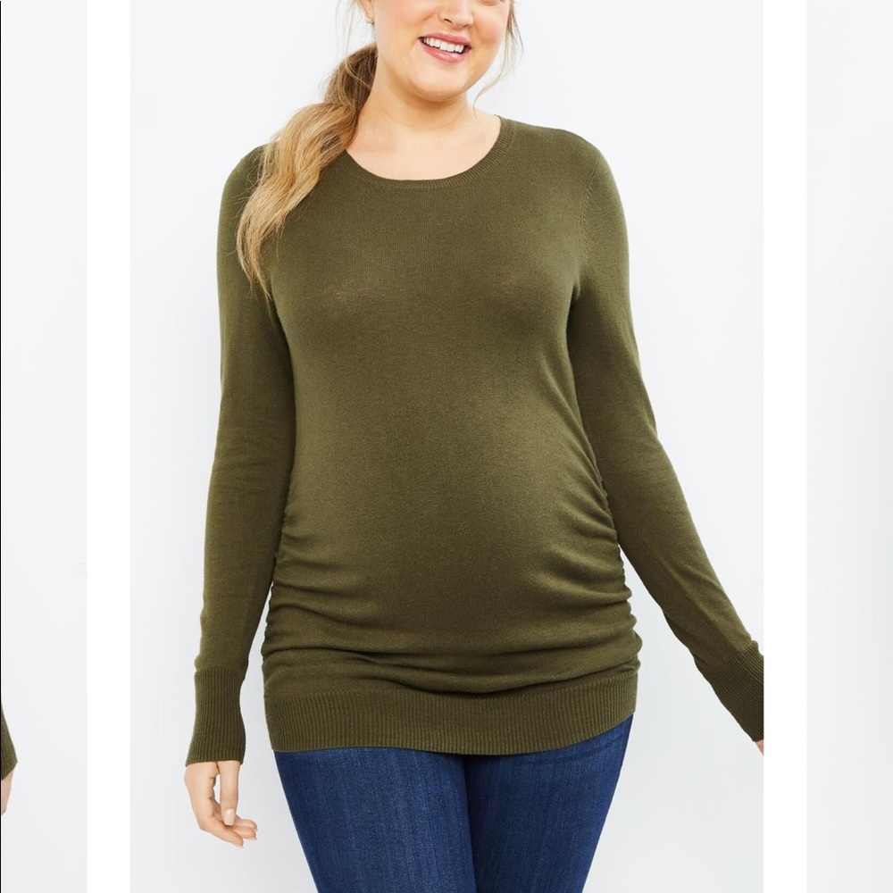 Motherhood Maternity Crew Neck Sweater